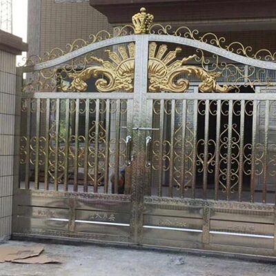 Cửa cổng sắt inox đẹp