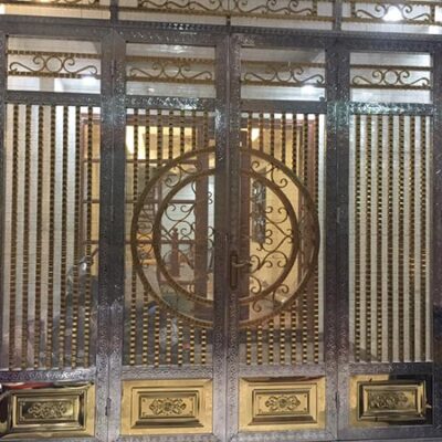 Cửa cổng sắt inox đẹp