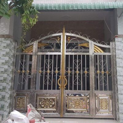 Cửa cổng sắt inox đẹp