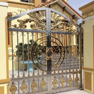 Cửa cổng sắt inox đẹp