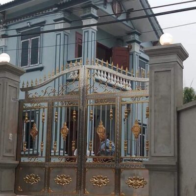 Cửa cổng sắt inox đẹp