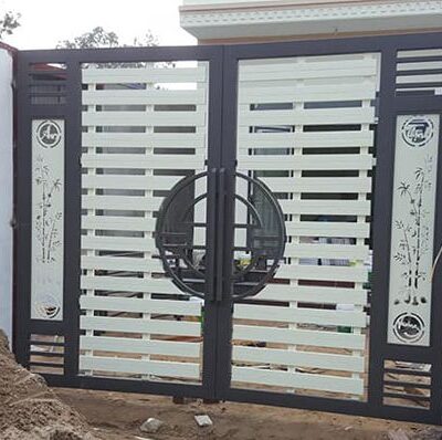 Cửa cổng sắt inox đẹp