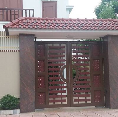 Cửa cổng sắt inox đẹp