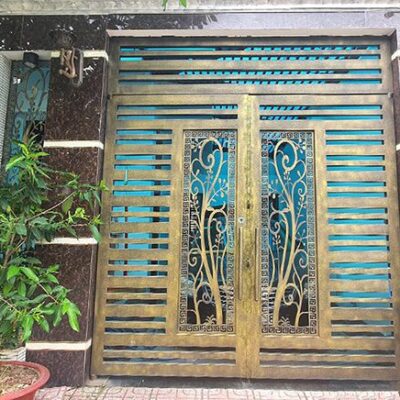 Cửa cổng sắt inox đẹp