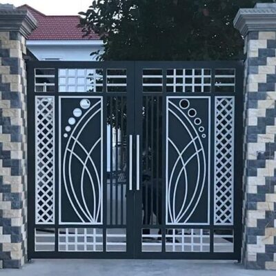 Cửa cổng sắt inox đẹp