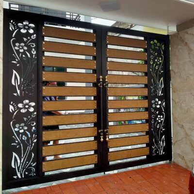 Cửa cổng sắt inox đẹp