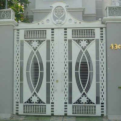 Cửa cổng sắt inox đẹp