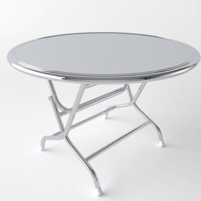 Bàn ghế inox (bàn tròn)